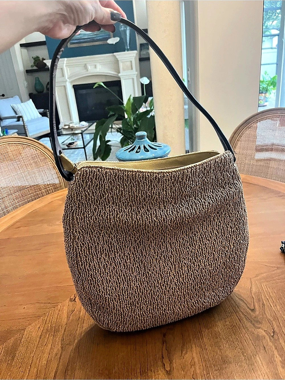 Hobo International Woven Hobo Shoulder Bag in Brown